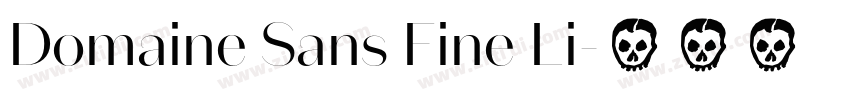 Domaine Sans Fine Li字体转换